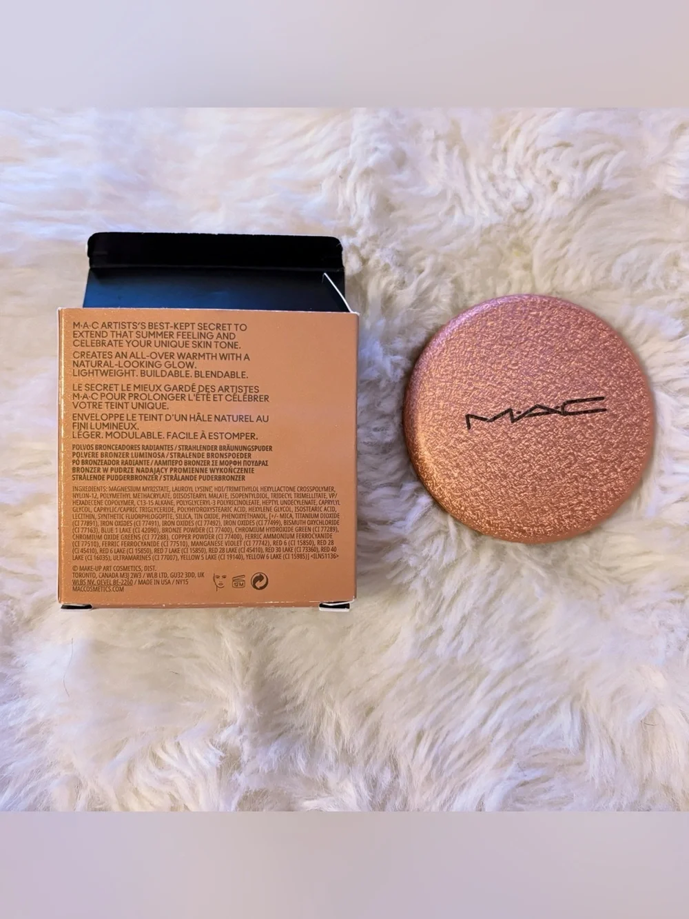 MAC Skinfinish Sunstruck Radiant Bronzer Powder Rich Rosy Brand New NIB